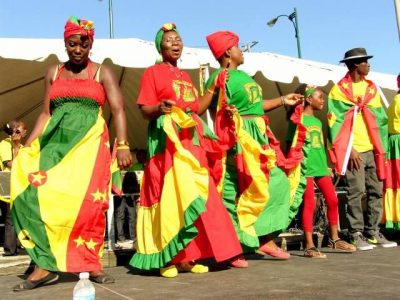 Grenada women in national dress