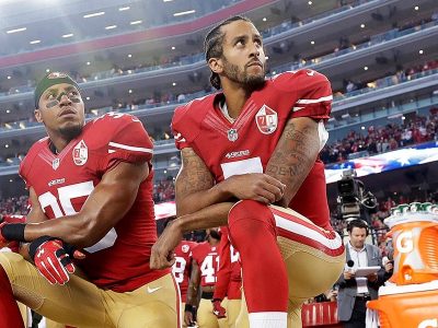 Colin Kaepernick taking the knee
