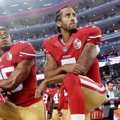 Colin Kaepernick taking the knee